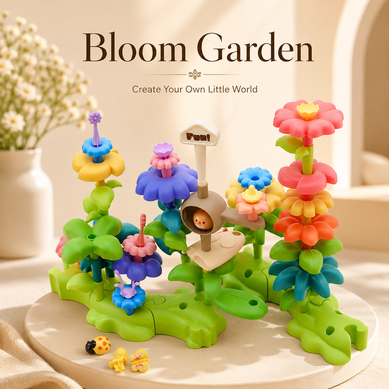 Davorilo Flower Garden DIY Building Block Toy