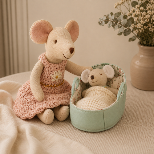 Davorilo Cozy Sleep Basket for 10cm Plush